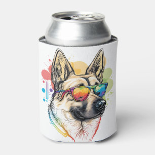 Pop Deutscher Schäferhund Art Vater Mama Dog Love Dosenkühler