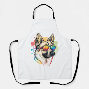 Pop Deutscher Schäferhund Art Vater Mama Dog Love Schürze