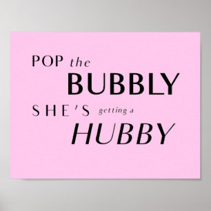 Pop die Bubbly, sie bekommt einen Hubby-Rückfall Poster