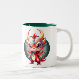 Pop Drache Zweifarbige Tasse
