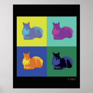 Pop Eichhörnchenplakat Poster