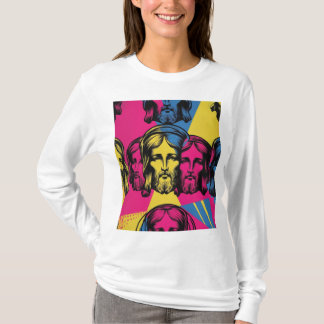 🎨 Pop Erretter: Jesus in Warhol Inspiriert ✝ T-Shirt