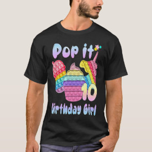 Pop es 10 Geburtstagsmädchen T-Shirt