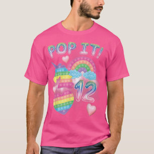 Pop Es 12. Geburtstagskind 12 Jahre Alter Einhornr T-Shirt