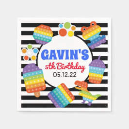 Pop Es Geburtstag Napkins, Fidget Gefallen Napkins Serviette