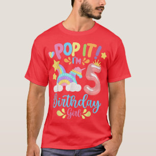 Pop Es ist das 5. Jahr alte Geburtstagskind, Pop e T-Shirt