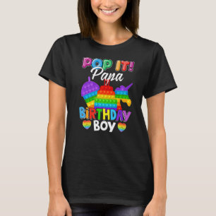 Pop Es Papa Geburtstag Kinderfidget Kindermatching T-Shirt