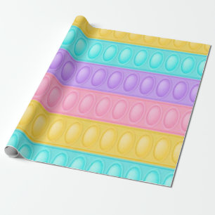 Pop es Pastel Rainbow Girl Geburtstagsparty Geschenkpapier