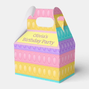 Pop es Pastel Rainbow Girl Geburtstagsparty Geschenkschachtel