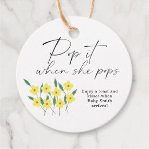 Pop es, wenn sie elegante Wildblumen Pop Geschenkanhänger