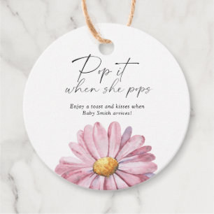 Pop es, wenn sie elegante Wildblumen Pop Geschenkanhänger