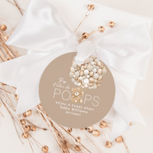 Pop es, wenn sie Geschlechtsneutrale Babydusche Po Geschenkanhänger
