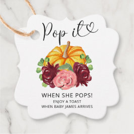 Pop es, wenn sie Kürbis Pop Geschenkanhänger