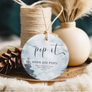 Pop es, wenn sie Pop Aquarellwald Geschenkanhänger