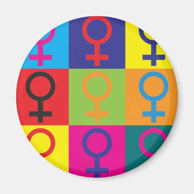Pop Feminismus Kunst Magnet (Vorne)