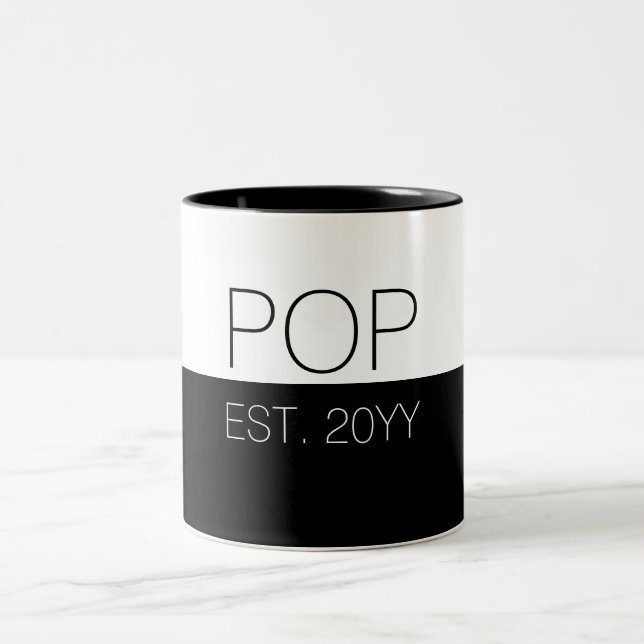 Pop festgelegte Geschenke für Vater | POP  Zweifarbige Tasse (Mittel)