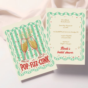 Pop Fizz Clink Brautjungfernparty Einladung