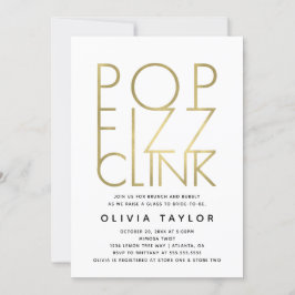 Pop Fizz Clink Bridal Dusche Einladung, Imitate Go Einladung