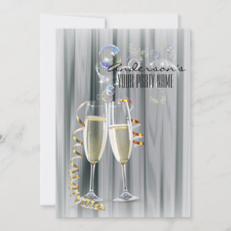 Pop Fizz Clink Champagne Einladung
