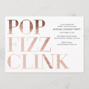 Pop Fizz Clink Imitats Folie Holiday Business Part Einladung