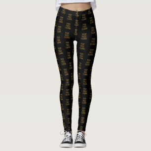 Pop Fizz Clink Moderne Typografie Neujahr Leggings