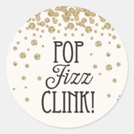 Pop Fizz Clink Sticker - Silvesterabend Party