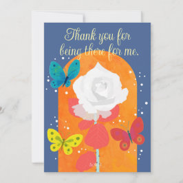 POP flower card -white rose- Einladung