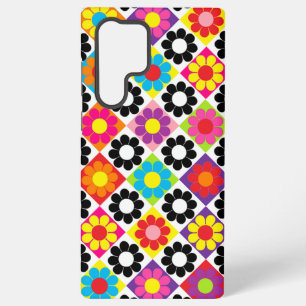 Pop Flower Power Quadrate Samsung Galaxy Hülle
