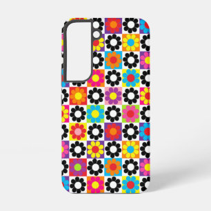 Pop Flower Power Quadrate Samsung Galaxy Hülle