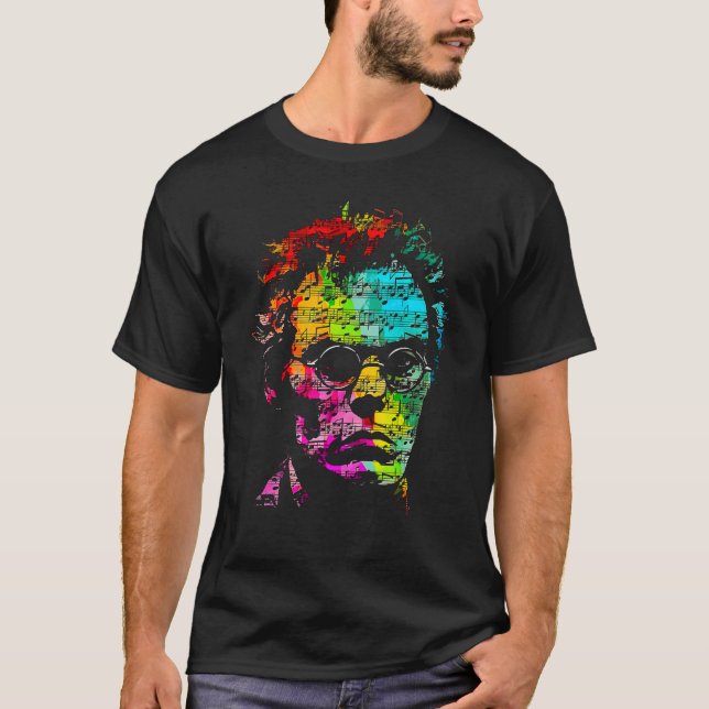 Pop Franz Schubert Music Composer Pianist 1 T-Shirt (Vorderseite)