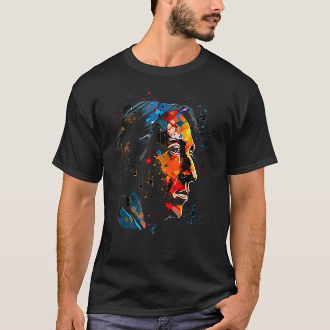 Pop Frederic Chopin Music T-Shirt (Vorderseite)