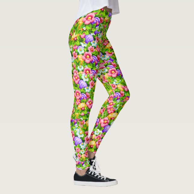 Pop Frühling Oster Leggings (Rechts)