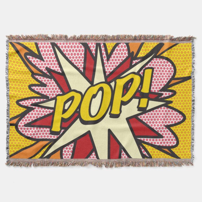 POP Fun Retro-Comic-Book-Pop-Art Decke (Vorderseite)