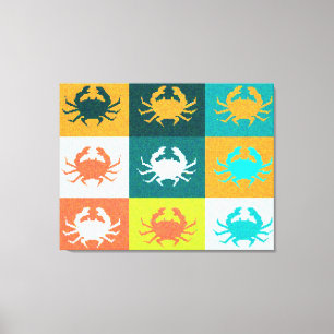 Pop für Grafikdesign Kunst mit Krebs 2 Leinwanddruck