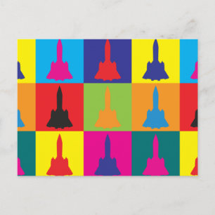 Pop für Luft- und Raumfahrt Postkarte