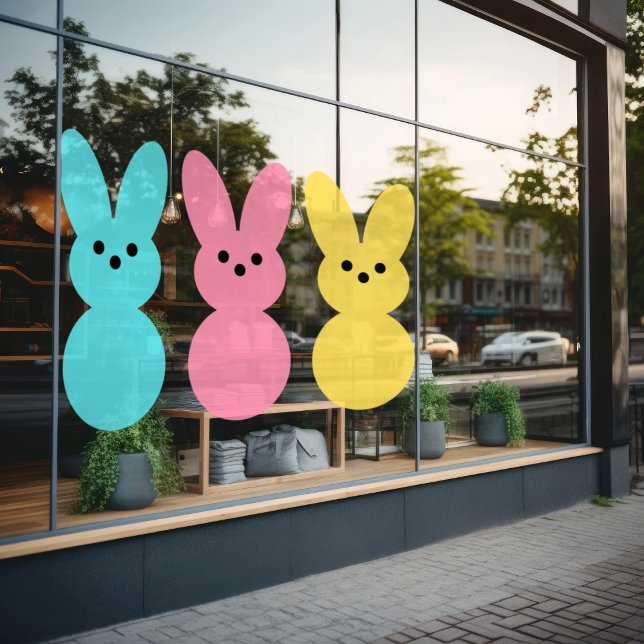 Pop für Osterfarben Fensteraufkleber ( Birthday Depot
Easter Bunnies Color Pop Window Cling)