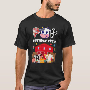 Pop Geburtstagstiere Crew Tiere Landwirtschaft Bar T-Shirt