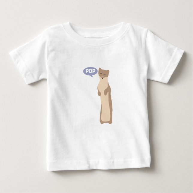 Pop geht der Weasel Baby T-shirt (Vorderseite)