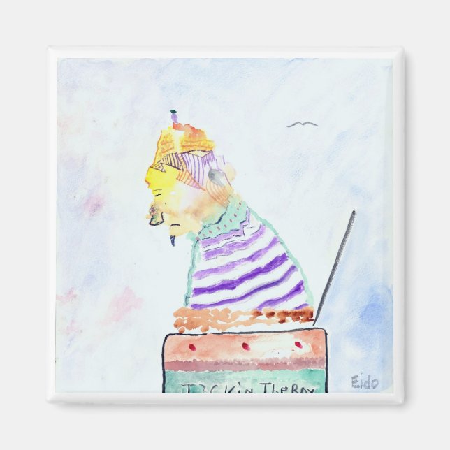 Pop geht in meine Zukunft Magnet (Vorne)