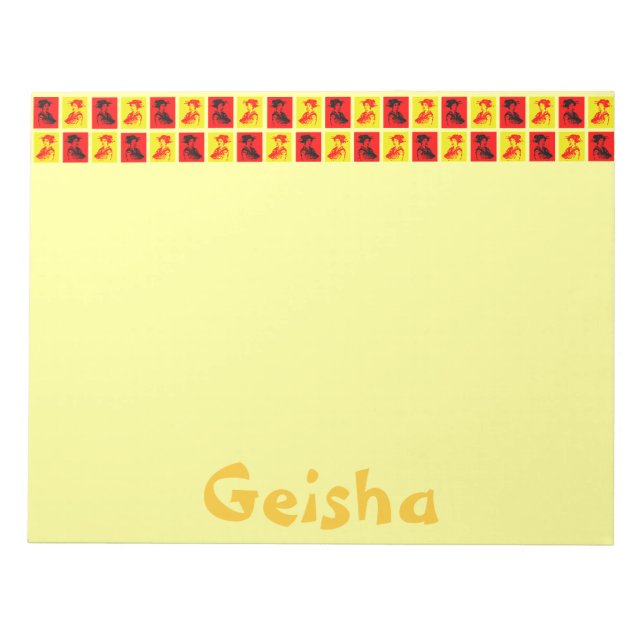 Pop Geishas Notizblock (Vorderseite)