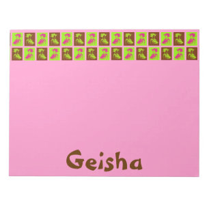 Pop Geishas Notizblock