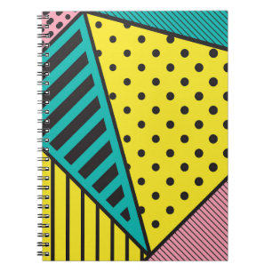 Pop, geometrisch, fett notizblock
