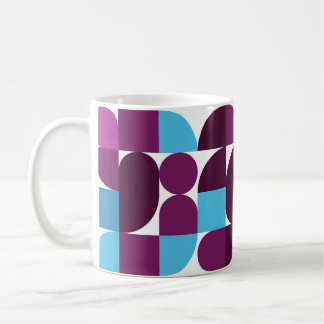 Pop Geometry Retro Mug – Colourful Mid-Century Kaffeetasse