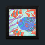 Pop Geschenkbox<br><div class="desc">Dieses Gemälde von Nancy Slocum erfasst das wunderschöne Wasserleben unter Wasser. Es stellt Farbfische dar, die im blauen Ozean schwimmen. Dieses Bild wird jedem Wohnzimmer oder Kinderzimmer Farbe verleihen.</div>