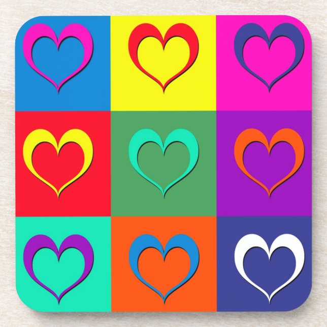 Pop Getränkeuntersetzer (Vorderseite)