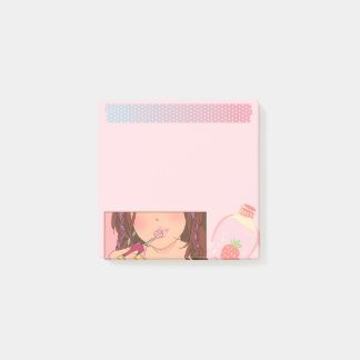 Pop Girl 1 Haftnotizen Post-it Klebezettel