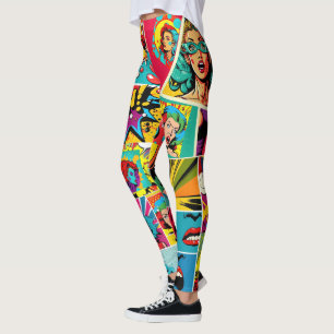 Pop Girl Art Comic Leggings 2 - Cool