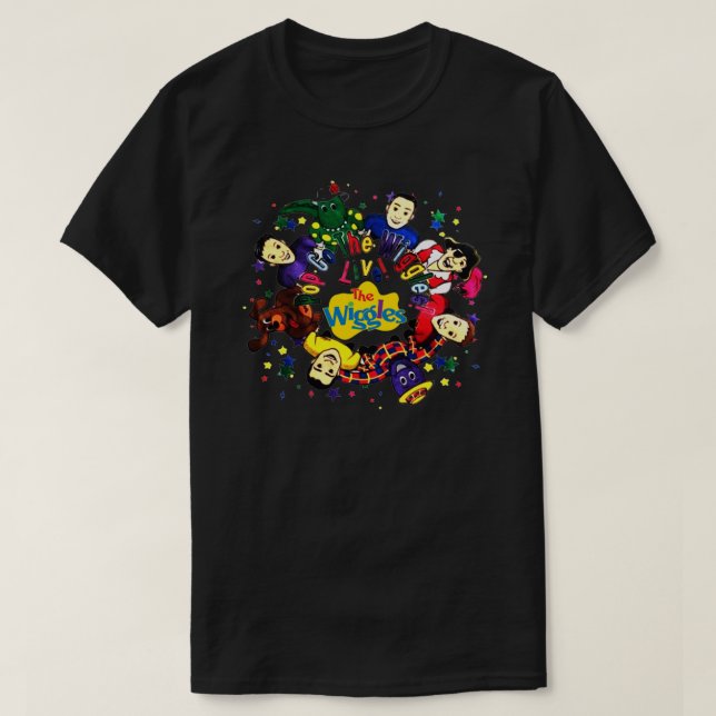 Pop Go The Wiggles Live! The Wiggles Friends Carto T-Shirt (Design vorne)