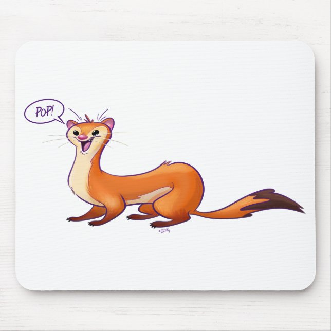 POP GOES THE WEASEL von Jeff Willis Art Mousepad (Vorne)
