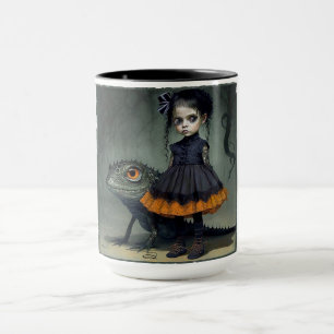Pop Goth Girl Big Eyes Tasse
